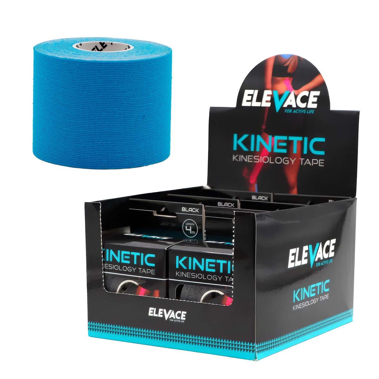 ELEVACE KINETIC DISPLAY KINESIOLOGY TAPE 6 PCS
