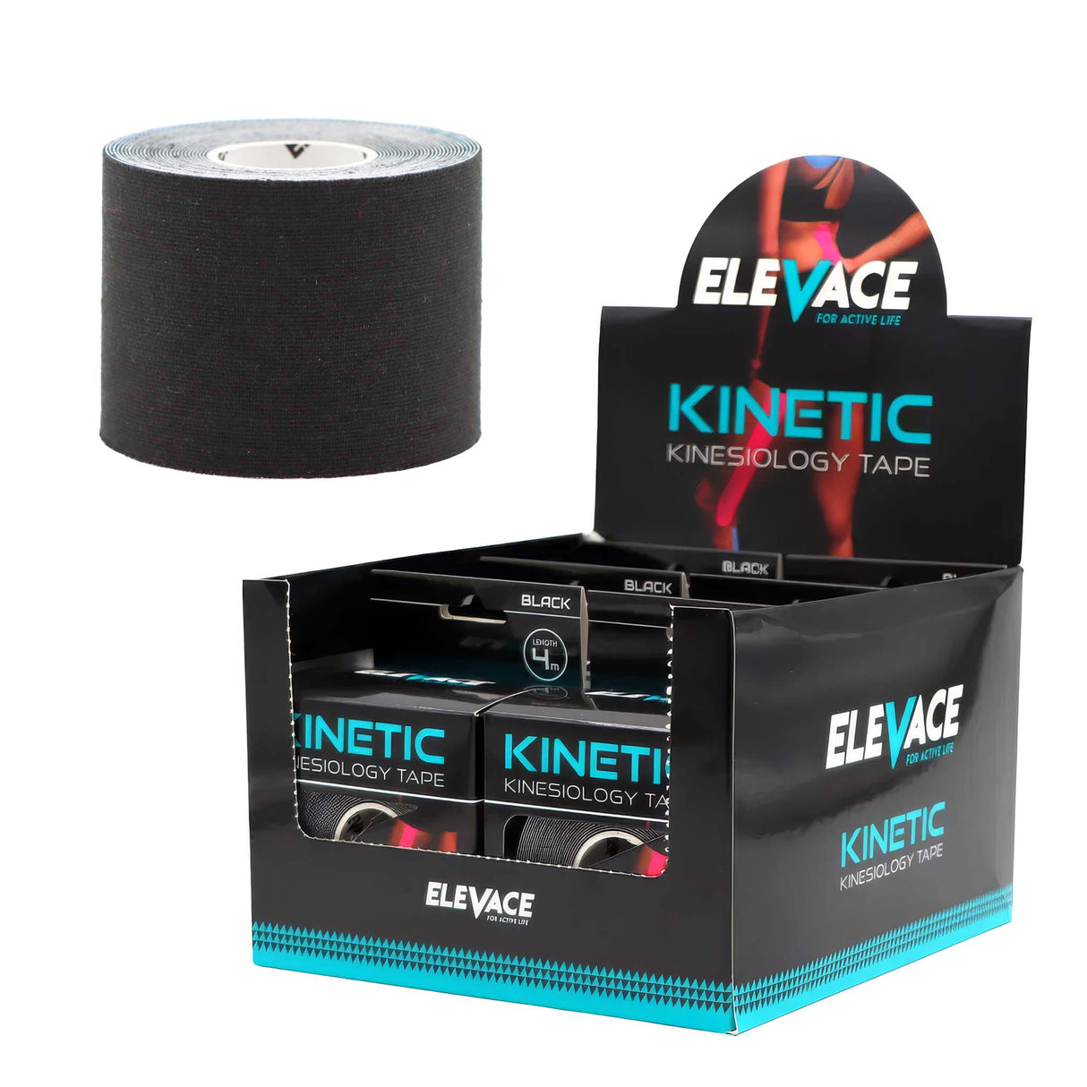 ELEVACE KINETIC DISPLAY KINESIOLOGY TAPE 6 PCS