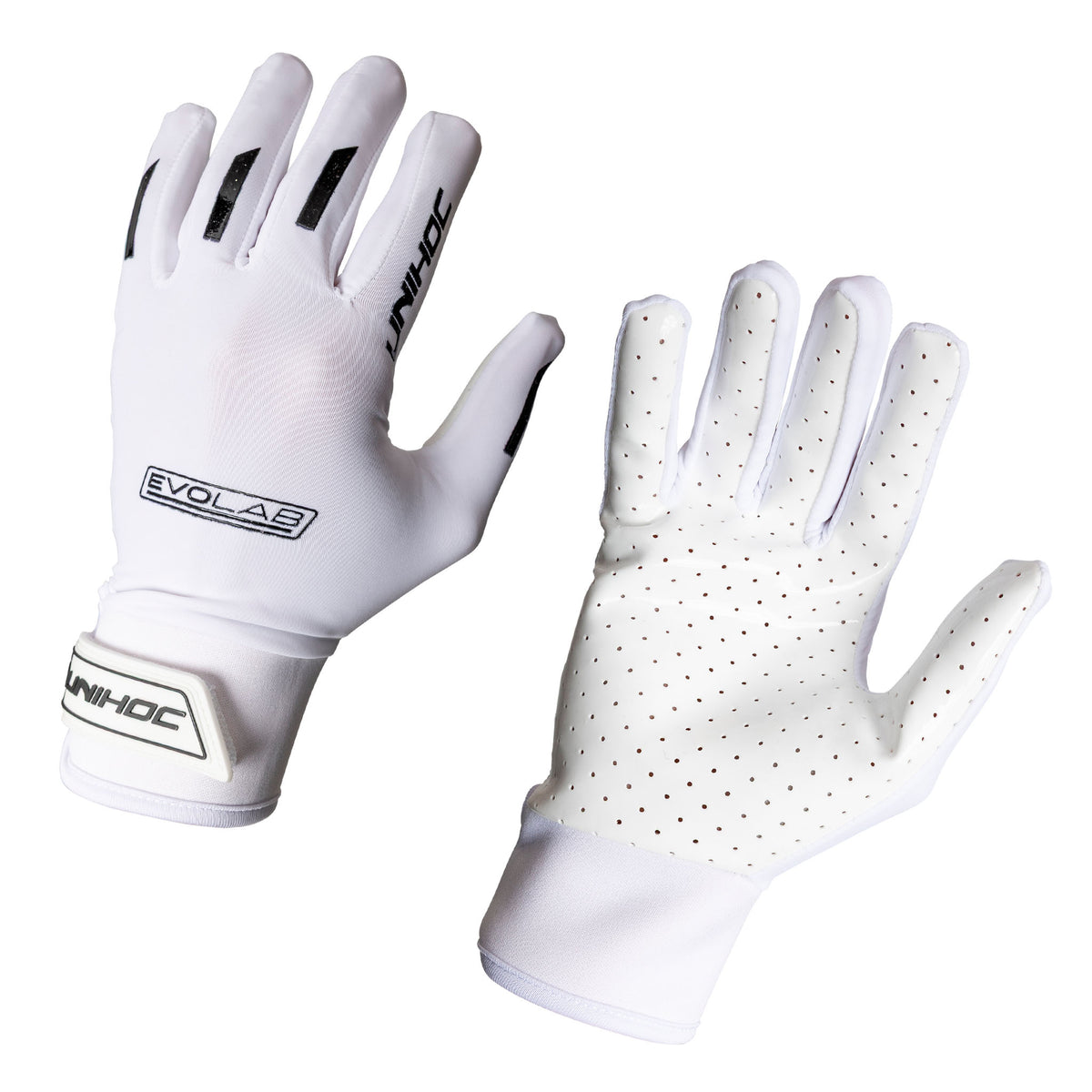 UNIHOC EVOLAB GOALIE GLOVES WHITE